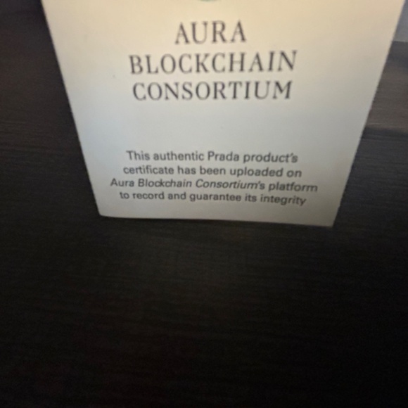 Prada Gold Color Saffiano Card Holder Authentic Unisex NWT - Picture 6 of 6